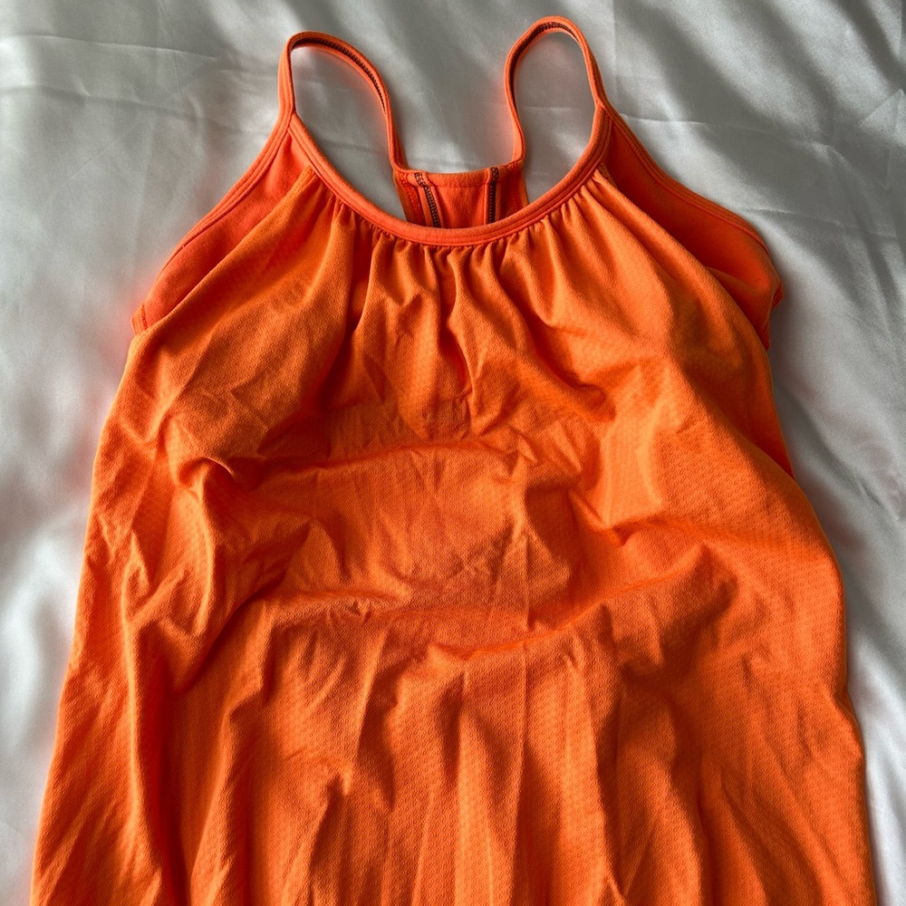 Orange Lulu Workout Shirt